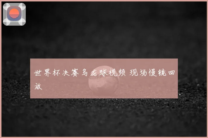 世界杯决赛乌龙球视频 现场慢镜回放